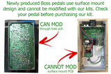 Boss GE-7B Bass Equalizer Modifications